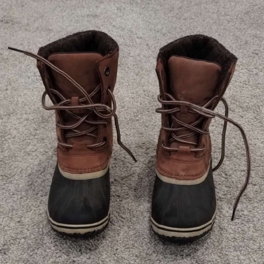 Sorel Brown and Black Winter Boots